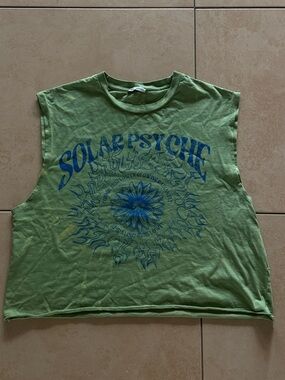 Men’s Zara Cropped Boxy Graphic Tee